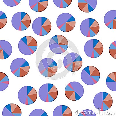 3D pie charticon in pattern style. One of Charts & Diagramms collection icon can be used for UI, UX Stock Photo