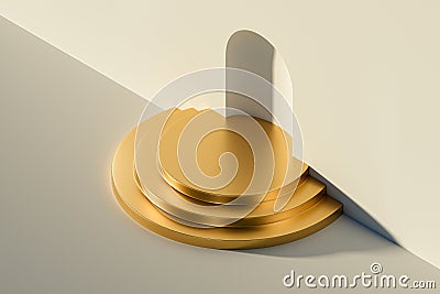 3d presentation pedestal Stock Photo