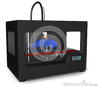 3D Printed Gun Stock Photo