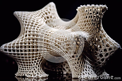4d printed structures self-assembling Stock Photo