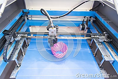 3D printer or additive manufacturing Stock Photo