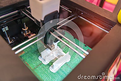 3D printer or additive manufacturing Stock Photo