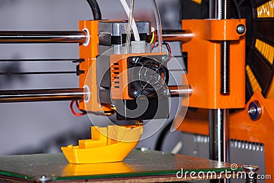 3d printer printing Stock Photo