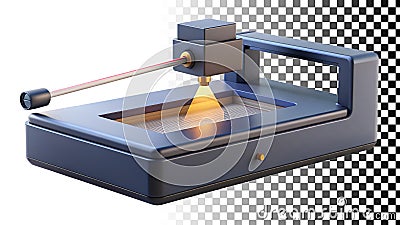 3D printer for prototyping and additive manufacturing png transparent image Generative AI Stock Photo