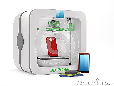 3D Printer Stock Photo