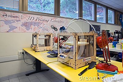 3D Printing - The italian scientific FabLab Editorial Stock Photo