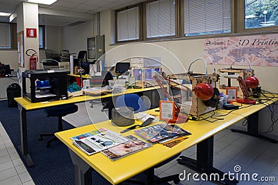 3D Printing - The italian scientific FabLab Editorial Stock Photo