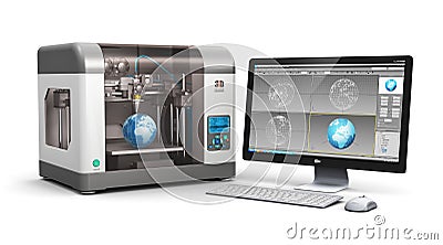 3D printing technology Stock Photo