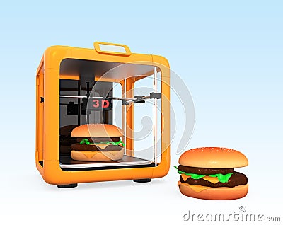 3D printing technology for food industry Stock Photo