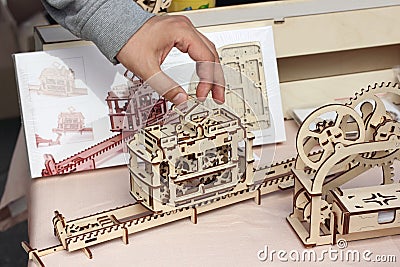 3d puzzle toy Stock Photo