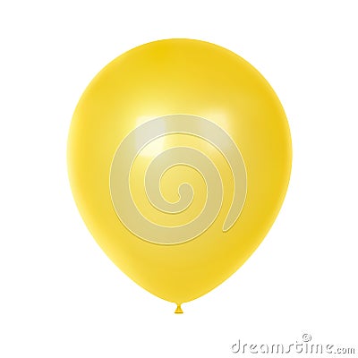 3d Realistic Colorful Balloon. Birthday balloon for party and celebrations Vector Illustration