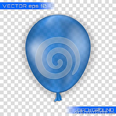 3d Realistic Colorful Balloon. Vector Illustration