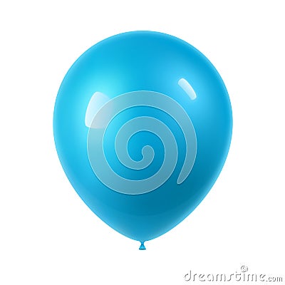 3d Realistic Colorful Balloon Vector Illustration