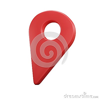 3D Realistic Location map pin gps pointer markers Stock Photo