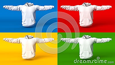 Mens Jumper clean empty template, mockup for design, logo Stock Photo