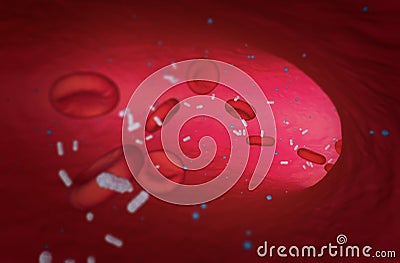 3d Red blood cells Stock Photo