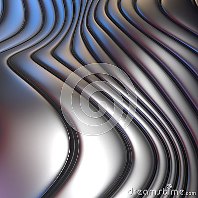 Abstract geometric wavy folds background Stock Photo