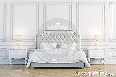 3d render of beautiful bedroom Stock Photo