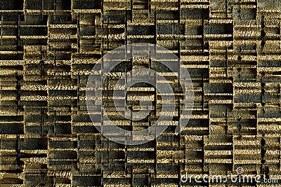 3D render. Black golden natural texture. Abstract black, gold and yellow background. Stone texture for the design of digital wall Stock Photo