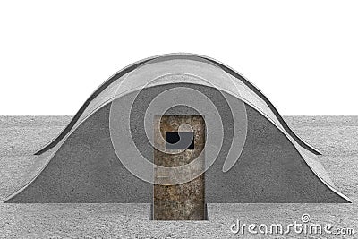 3d render of bunker Stock Photo