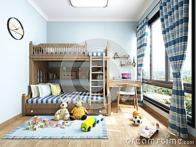 3d render of child room Stock Photo