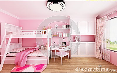 3d render of child room Stock Photo