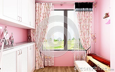 3d render of child room Stock Photo