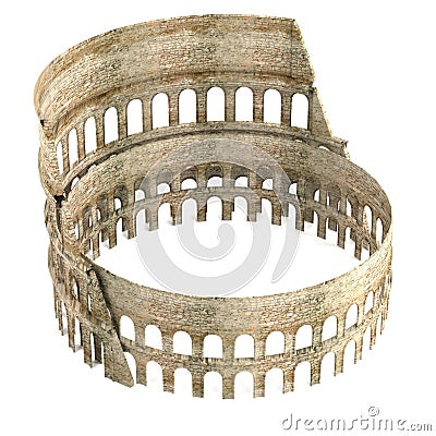 3d render of coloseum Stock Photo