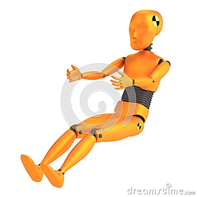 3d render of crash dummy - child Stock Photo