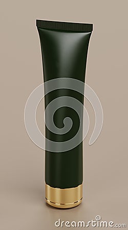 3D Render of Creme Tube Stock Photo