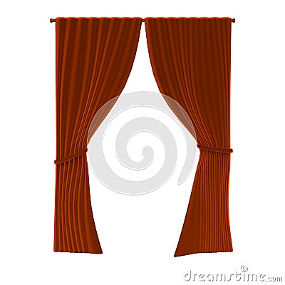 3d render of curtain Stock Photo