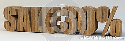 3d text, sale 30 percent. Stock Photo