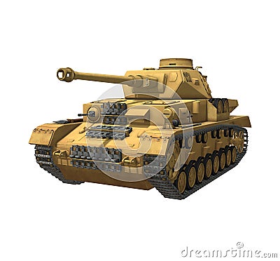 German Tank Panzer IV Africa 1943 Stock Photo