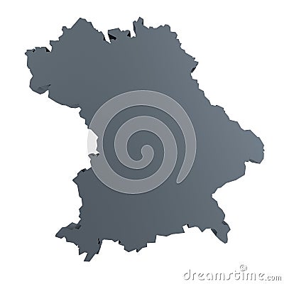 3d render of germany map Stock Photo