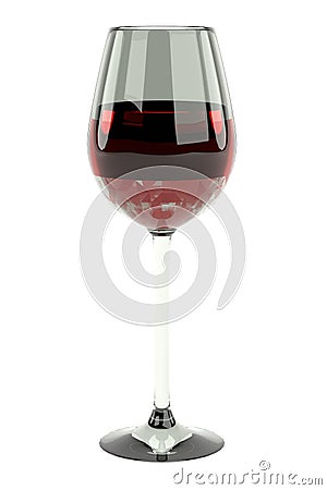 3d render of glass of wine Stock Photo