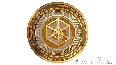 3d Illustration Ardor Ardr Cryptocurrency Coin Symbol Stock Photo