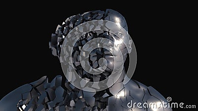 Head Human shattered Stock Photo