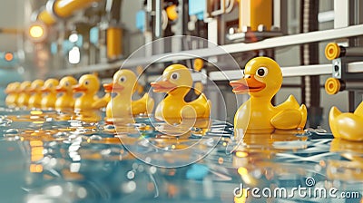 3D render icon Clay render of a factory transitioning from traditional processes to renewable energy sources Timelapse animation Stock Photo