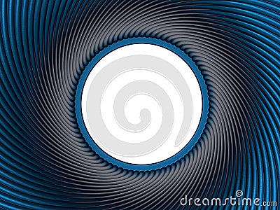3D rendering - background twisted circles Cartoon Illustration