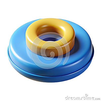 3D Render Image and Loop Animation Representing Digital Visual Effects and Motion Graphics Concept Stock Photo