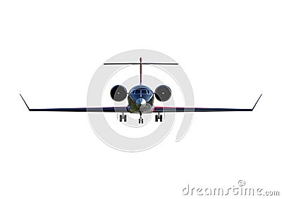 3D render image representing a private jet Stock Photo