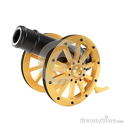 3D render islam Cannon for Decoration., clipping paht Stock Photo