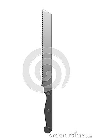 3d render of knife Stock Photo