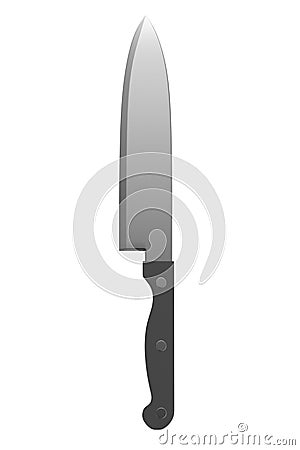 3d render of knife Stock Photo