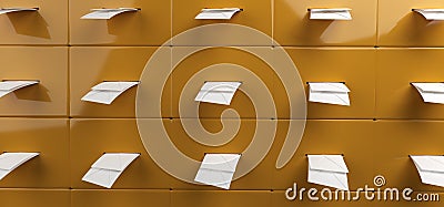 Post Mail Boxes Full Of Letters Stock Photo