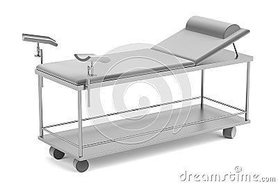 3d render of medical bed Stock Photo