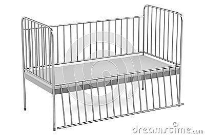 3d render of medical bed Stock Photo