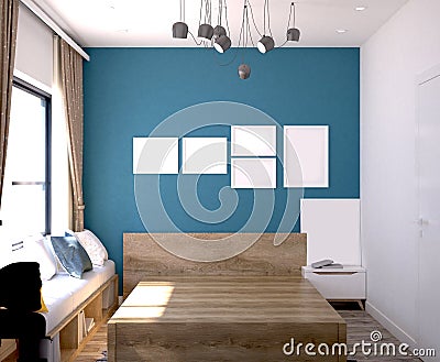3d render of child bedroom Stock Photo