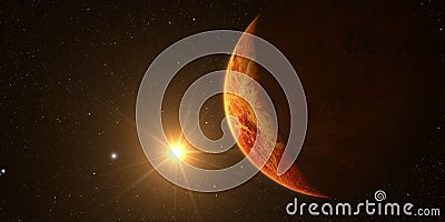 3D render the planet Venus Stock Photo