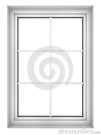 Plastic window frame Stock Photo